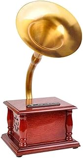 Record Player, Gramophone, Bluetooth Phonograph Record Player, Portable Version Gramophone Vintage Retro Style Subwoofer Spe