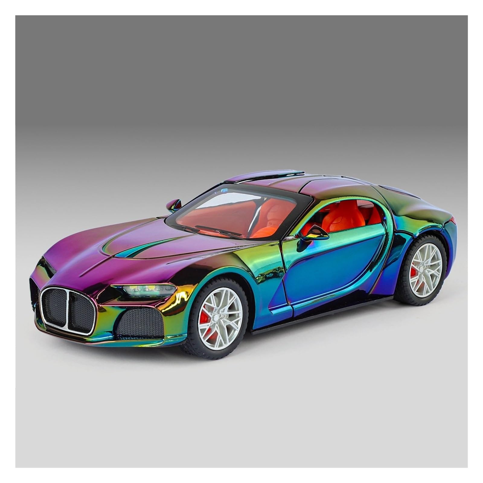 AUDSNI Die-Cast Diecast Car Model 1:24 For Bugatti For Atlantic Alloy Metal Diecast Model Car Collections(PURPLE)