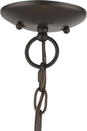 Miniatura 7 de Livex Lighting 40923-05 Prism 3 Light Ch Mini CandelabroMontaje en Techo, 14" x 14" x 16", Cromo Pulido