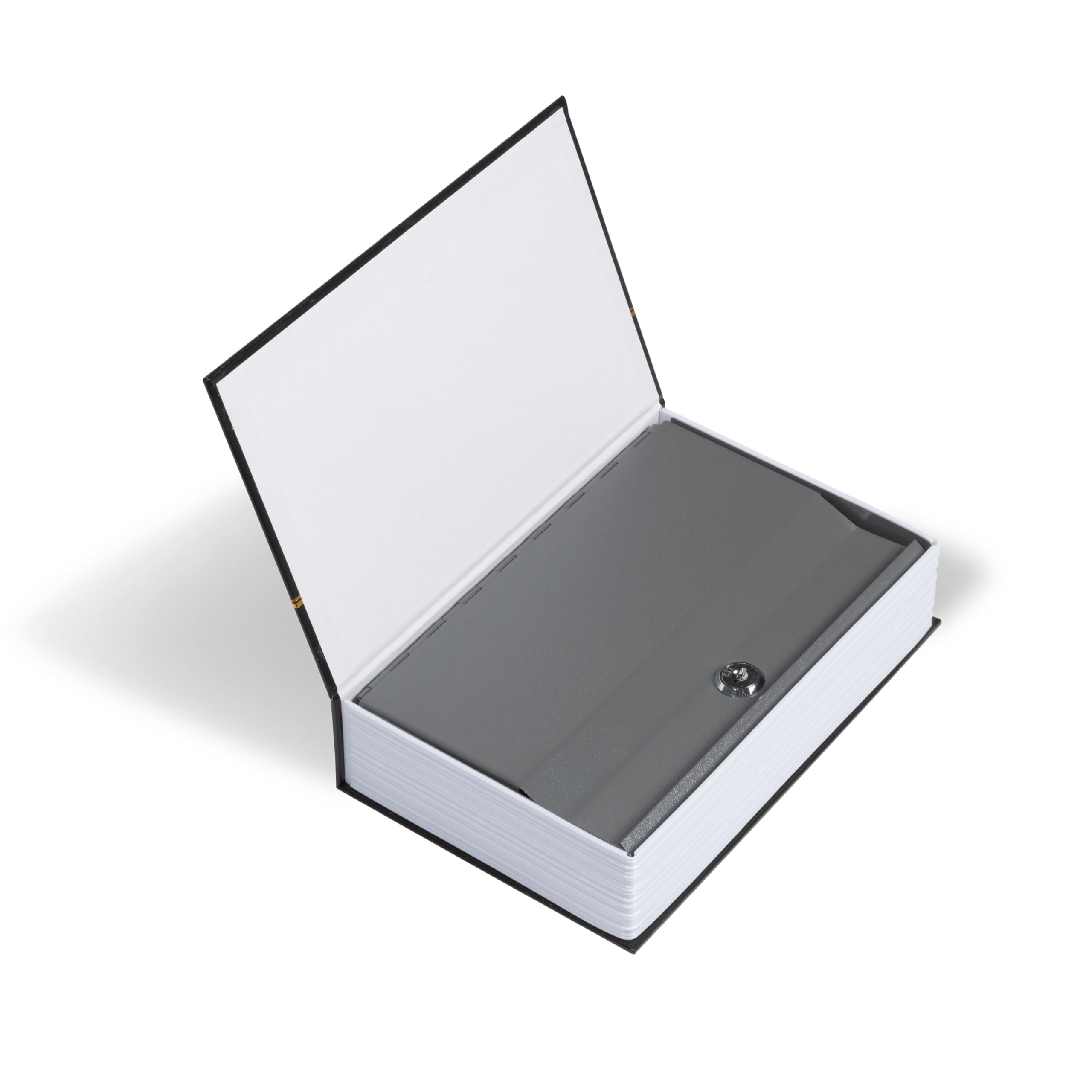 Buch-Tresor: Material: Einband aus Kunstleder, Safe aus Stahl