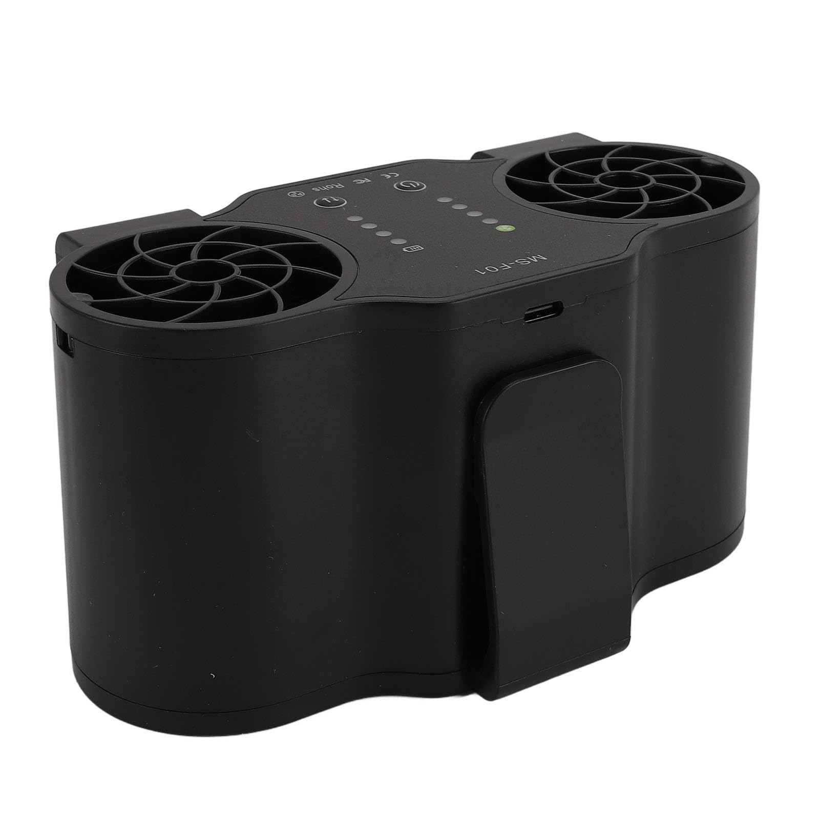 Ventilador de Cintura Portátil con Flujo de Aire Dual, Ventilador