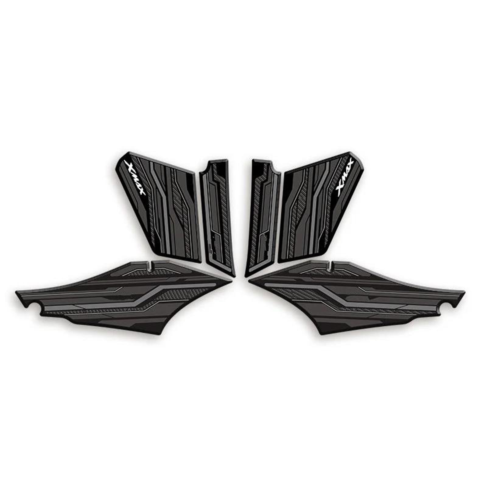 for Yamaha XMAX300 2024 Years Motorcycle Rubber Fuel Tank Stickers Kits of Bike Gas Pad Decoration Decals Fishbone Tank Pad(Color7)