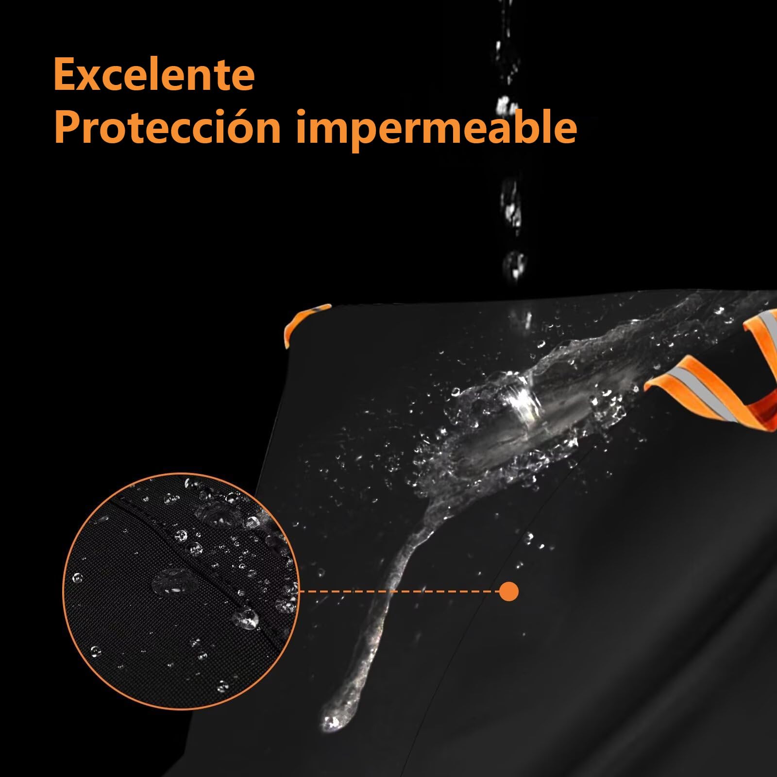 COTOP Funda protectora de autocaravana para bicicletas, funda bicicleta 600D impermeable para transporte, robusta funda de bicicleta Oxford portabicicletas trasera