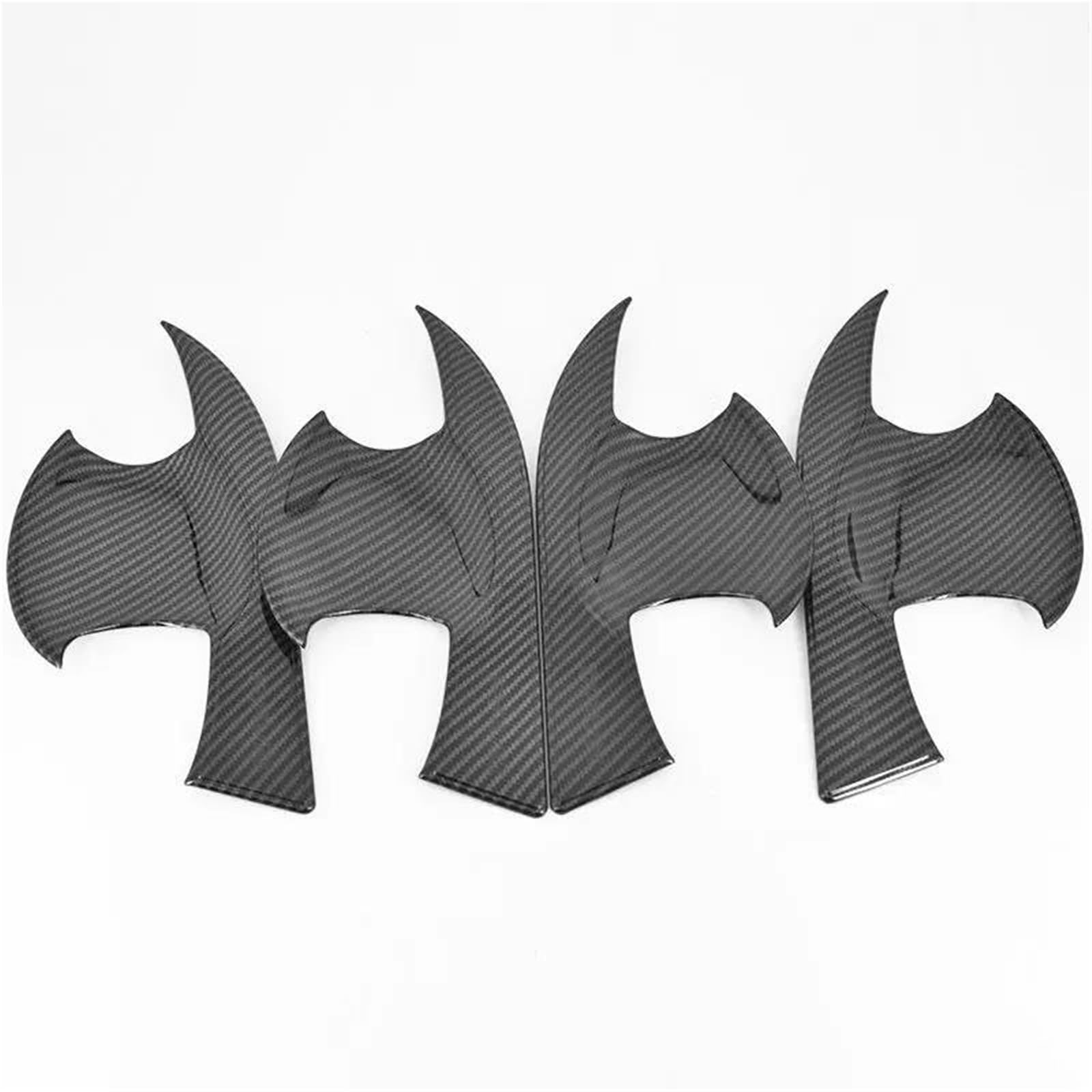 ZAPORA Covers Sticker Carbon Fiber Chrome Car Door Handle Bowl Cover Decor Trim Sticker for Yaris for Vios XP150 2019-2023 Styling(Carbon Bowl)