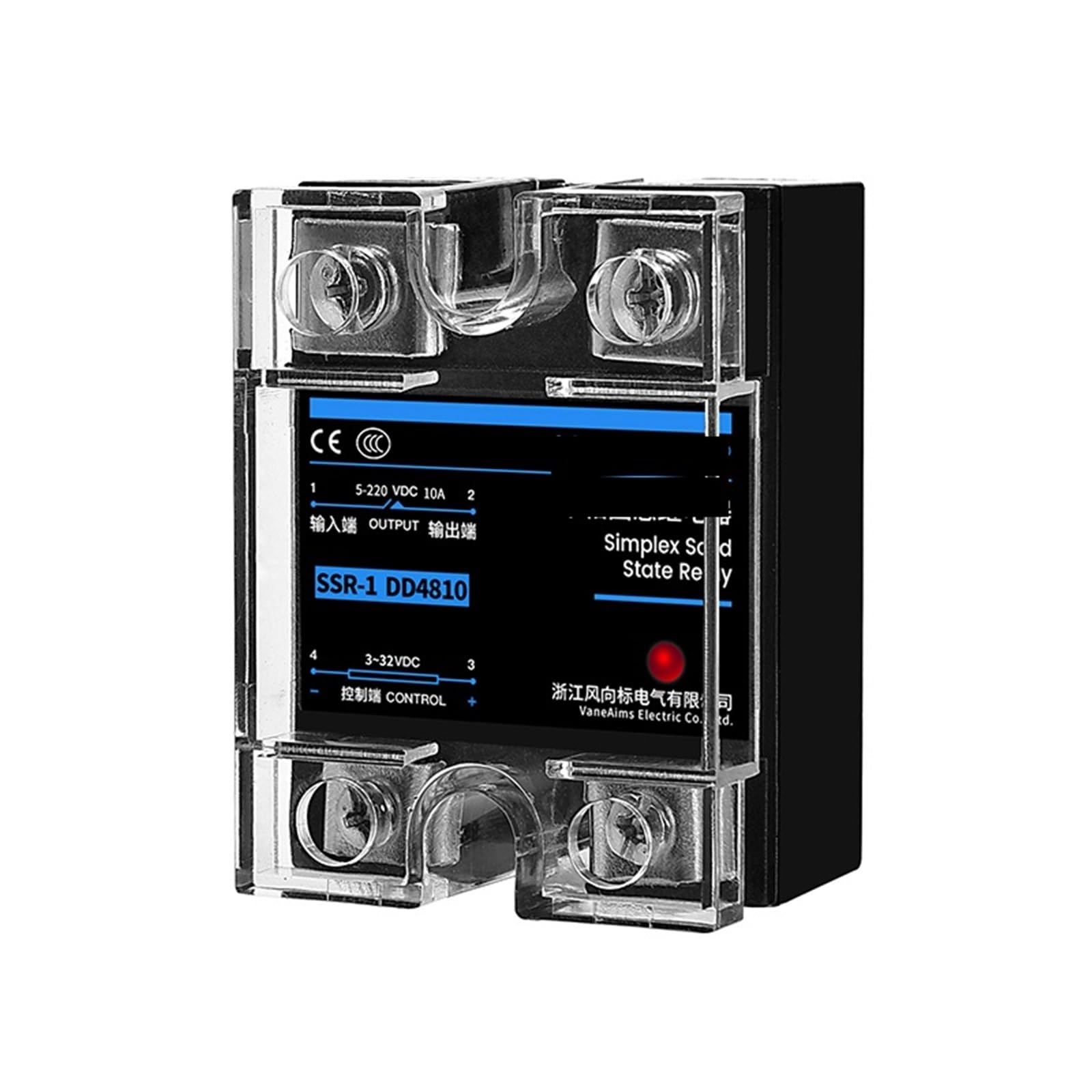 SSR-25DA SSR-40DA SSR-40AA SSR-40DD SSR 10A 25A 40A 60A 80A 100A DD DA Solid State Relay Module for PID Temperature Control(DD,SSR-40A) Control Relays