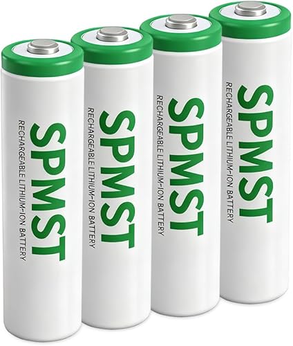 Baterías AA, paquete de 4 baterías AA de litio de 2800 mWh, 1.5 V, alto rendimiento, doble A, batería de larga duración para linterna, juguetes,