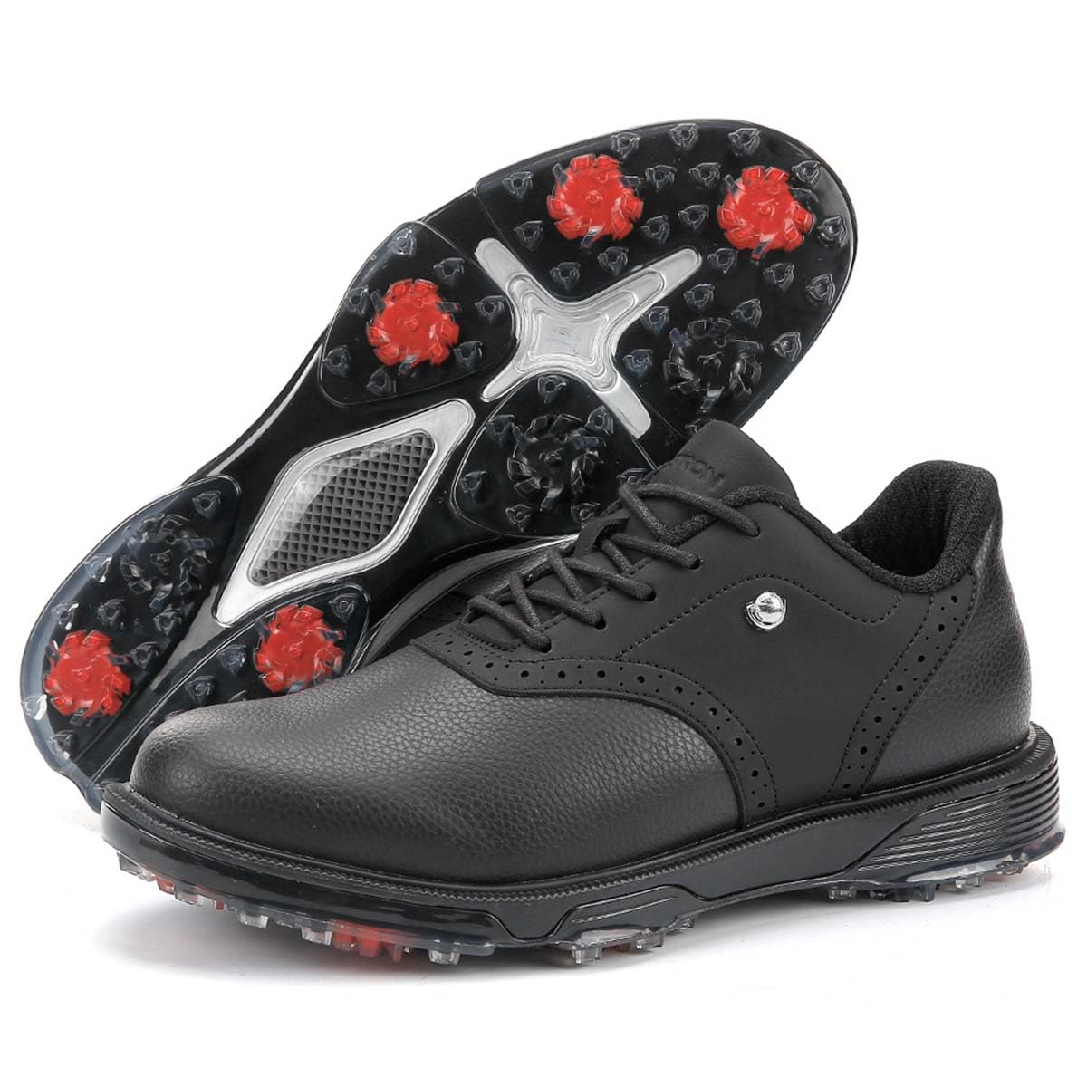 Scarpe Golf Professionali Uomo Leggere Traspiranti | Scarpe da Ginnastica Sportive da Golf, Impermeabili Professionali, Comode per l'allenamento