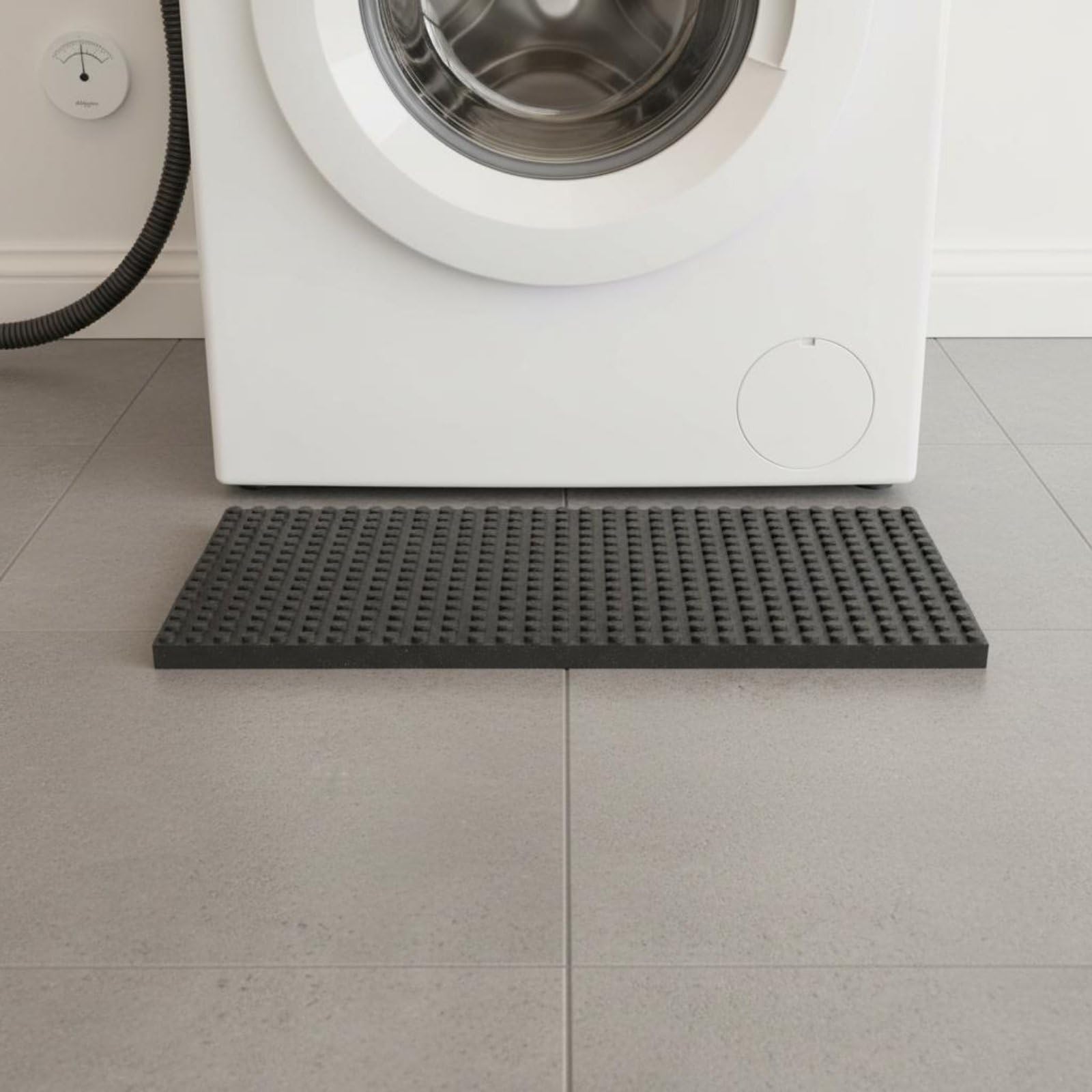 Gralara Almohadilla Antivibración Cojín Antigolpes Bloque de Goma Base Sólida Resistente a Temperatura Adecuada para Aire Acondicionado Modular Compresores , 600 400 16mm , 1 PC Partícula