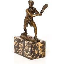 aubaho Bronze tennis player, tennis, trophy, bronze figure, bronze sculpture, figure, antique style