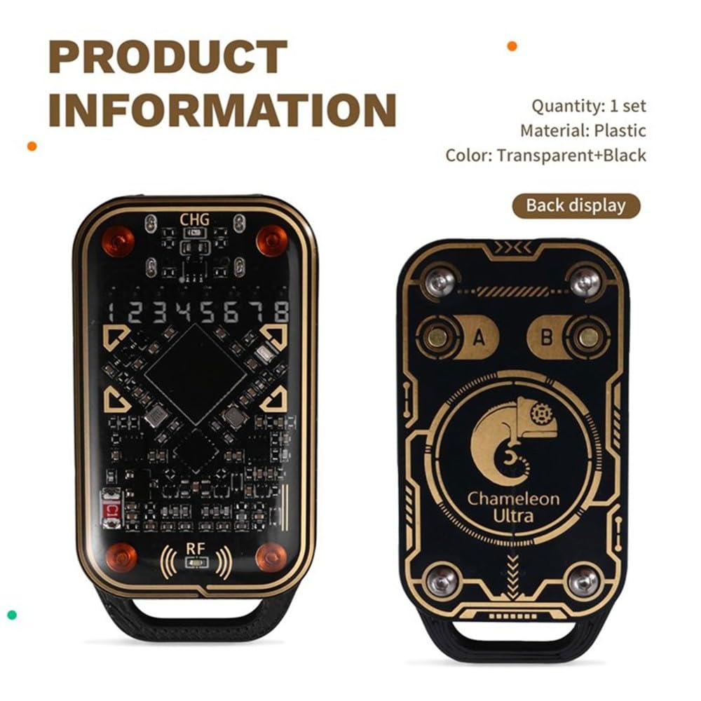 Émulateur de Carte à Puce RFID Chameleon Ultra V3.0, Lecteur/Graveur NFC 125 KHz 13,56 MHz, Copieur D'Étiquettes IC D'Identification + Porte-Clés/Carte CUID 4XUID