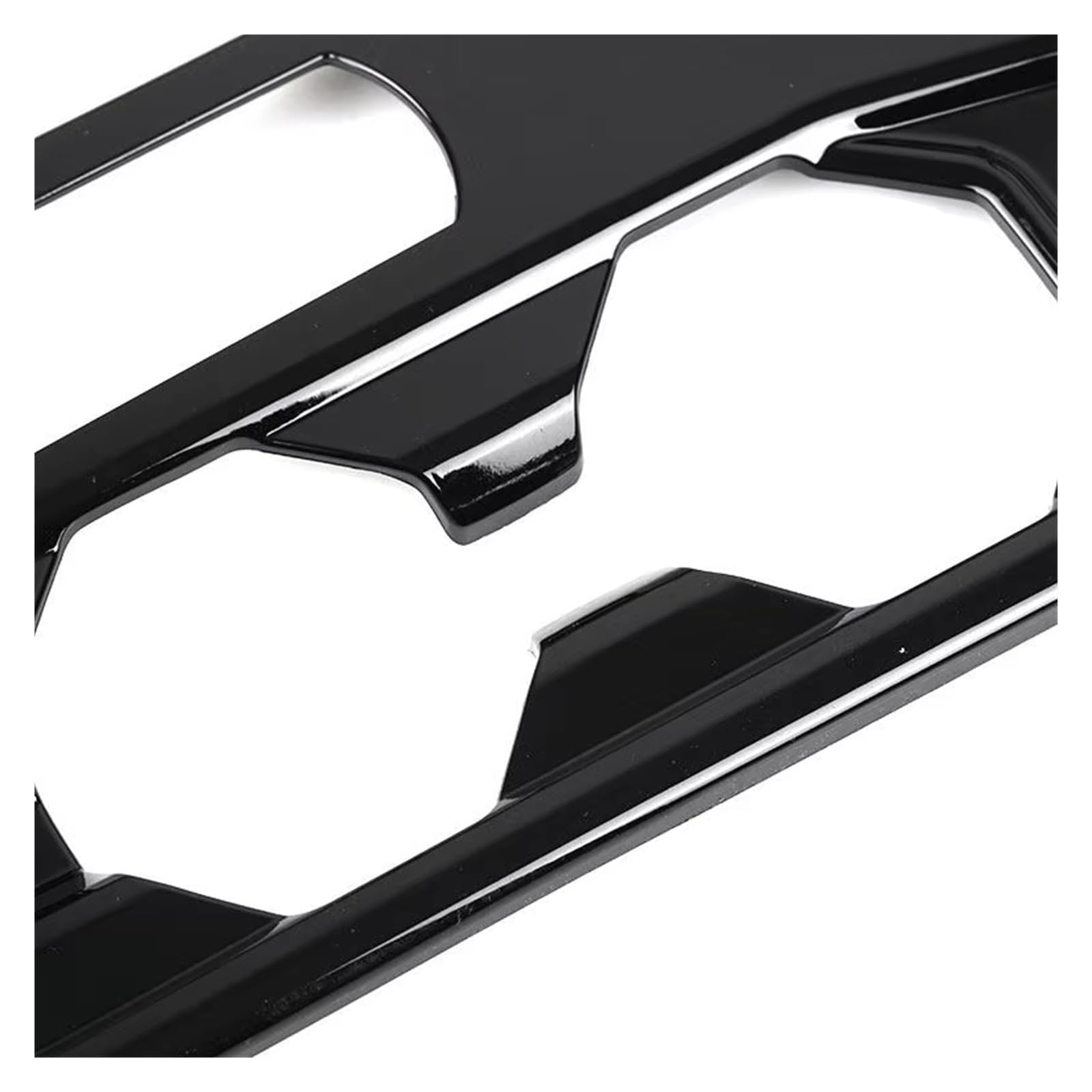 Trim Pannello Telaio Per VW Per Polo 2019 2020 ABS Car Interior Center Console Pannello Del Cambio Supporto Di Tazza Acqua Cornice Custodia Trim Center Consolle Cover(Bright Black)
