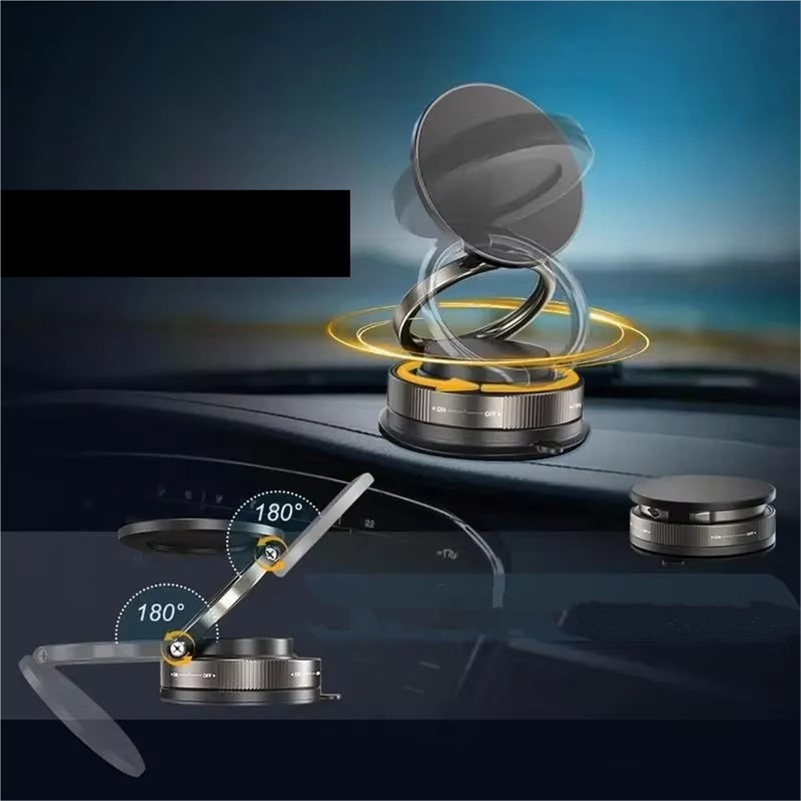 para Samsung Soporte Magnético Universal para Teléfono Coche con Succión Al Vacío Plegable Rotación 360 ° Accesorios para Compatibles Soporte Móvil Coche