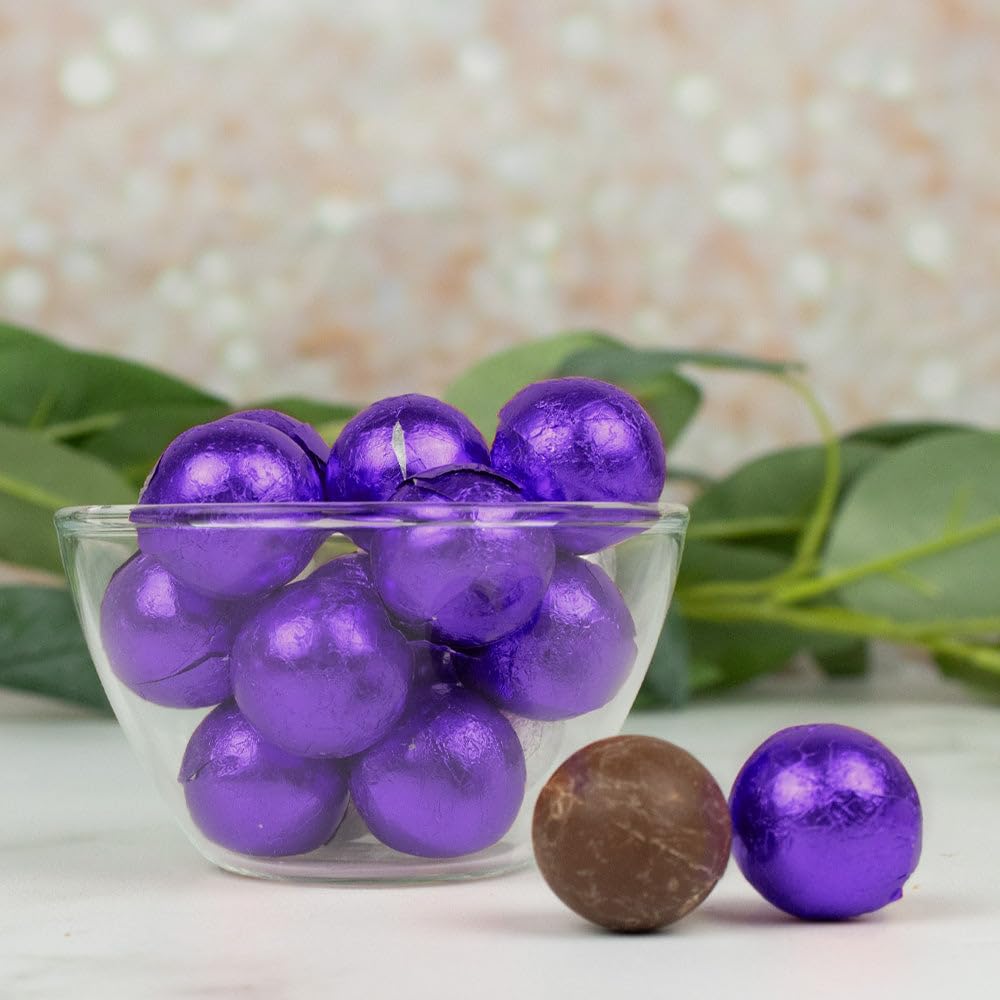 102 Pcs Purple Candy Milk Chocolate Balls (1.5 lbs - Appox. 102 Pcs)