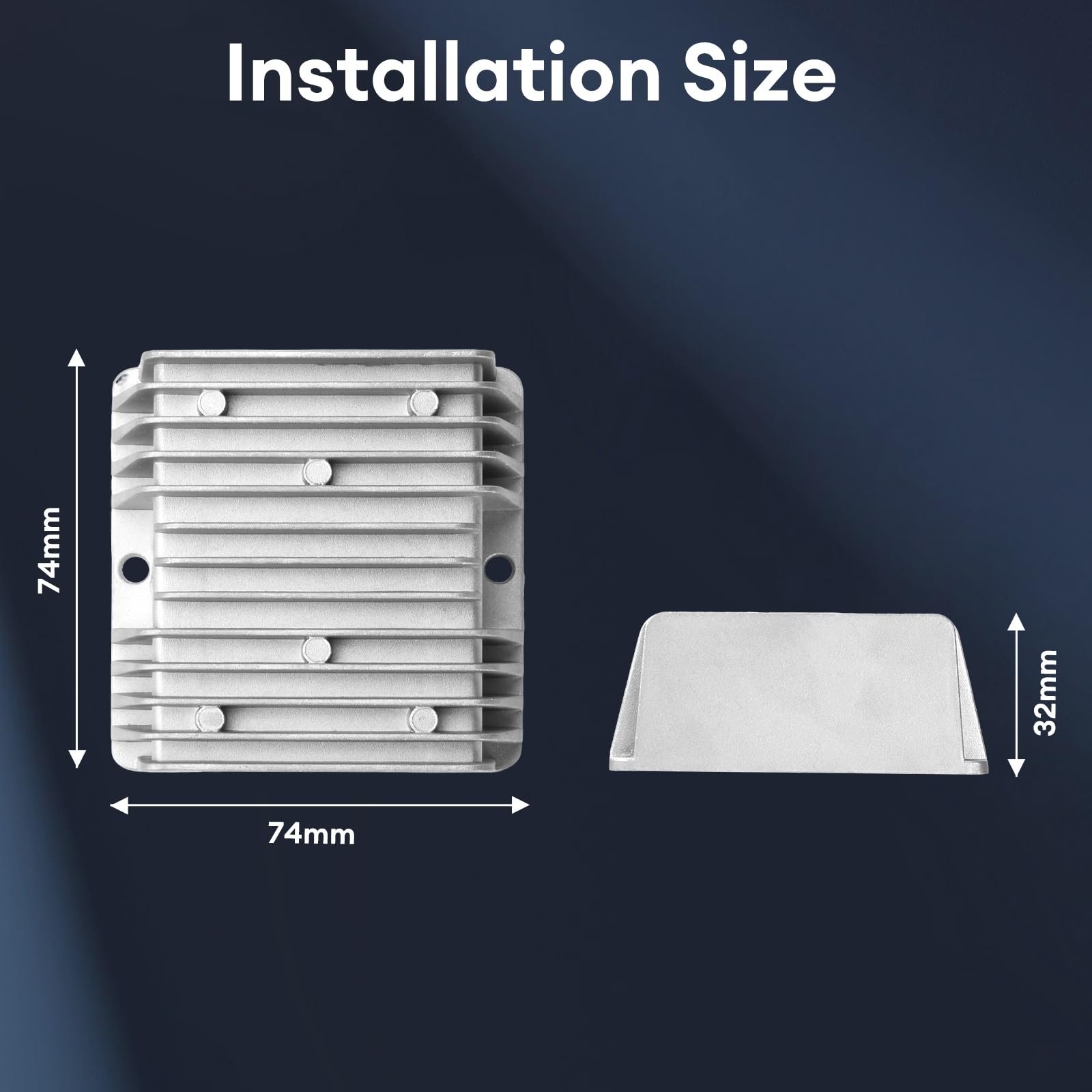 DC-DC 8-40V zu 12V Spannungs-Wandler 10A 120W, Aideepen Spannungs-regler 8-40V Step Down Converter, Aluminum Shell Waterproof Spannungsstabilisator