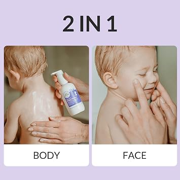 Bee Nature - Baby Body & Face Moisturizing Lotion - Organic Medical Honey - Relieves Rashes Eczema - 99% Natural - Suitable for Newborns Children with Dry, Sensitive and Eczema-Prone Skin - 200ml