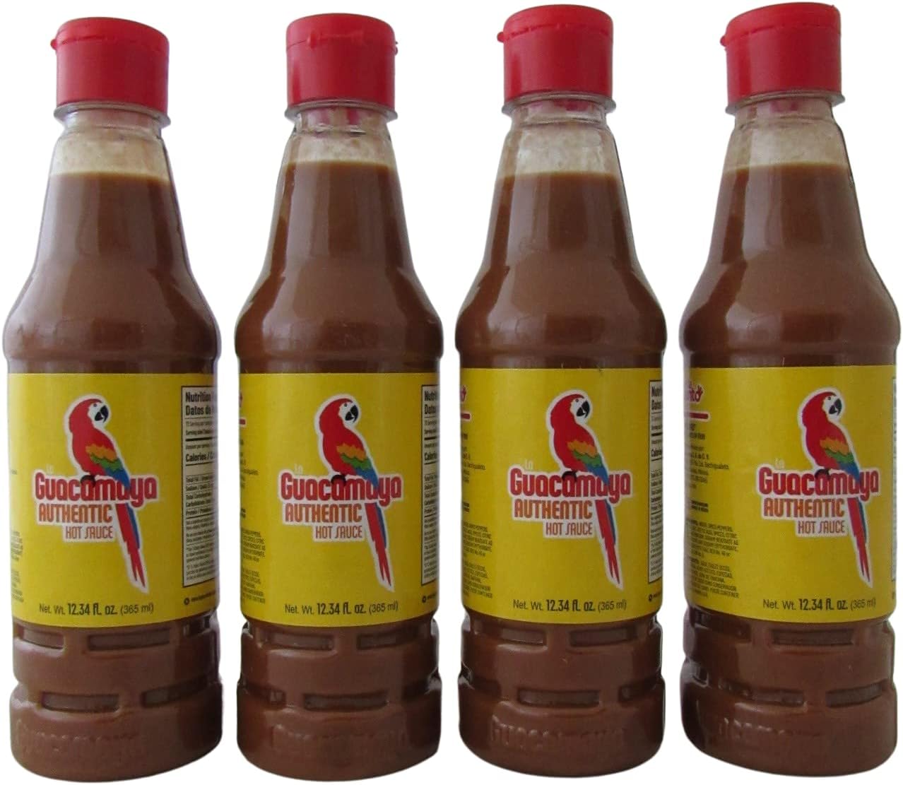 4 BOTTLES GUACAMAYA HOT SAUCE 12.34 OZ Le da el punto PRODUCT OF MEXICO
