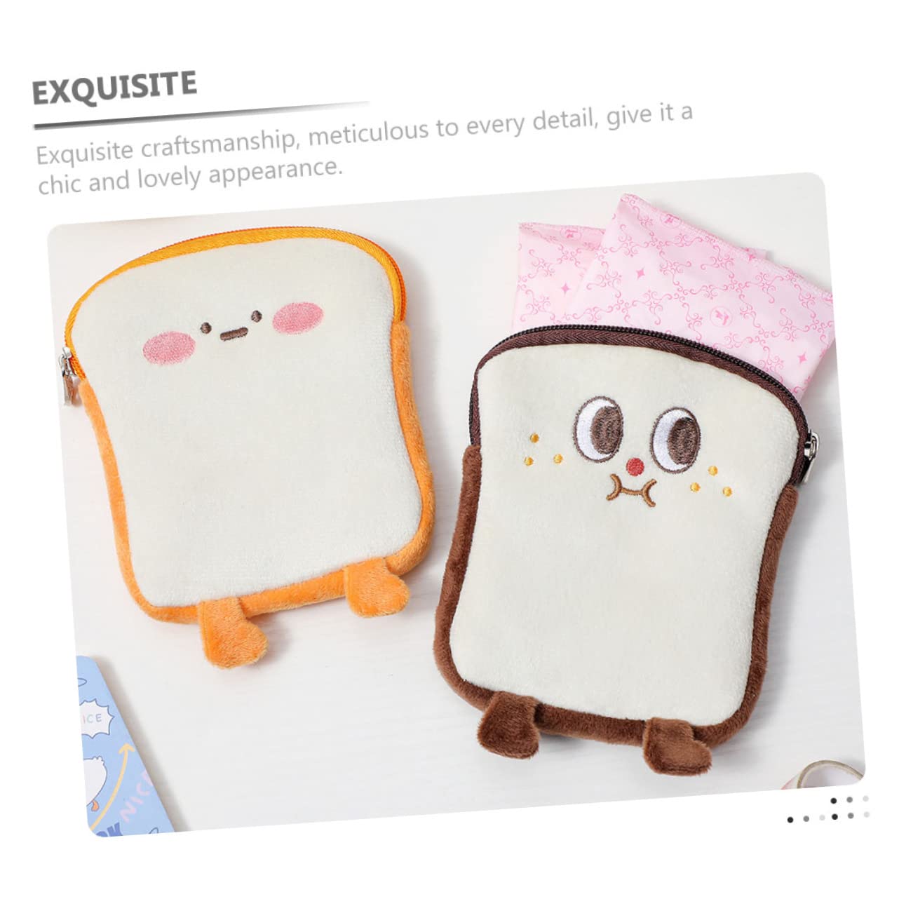 GOOHOCHY Convenient Period Pouch Multi-use Tampon Holder Zippered Sanitary Bag for Women