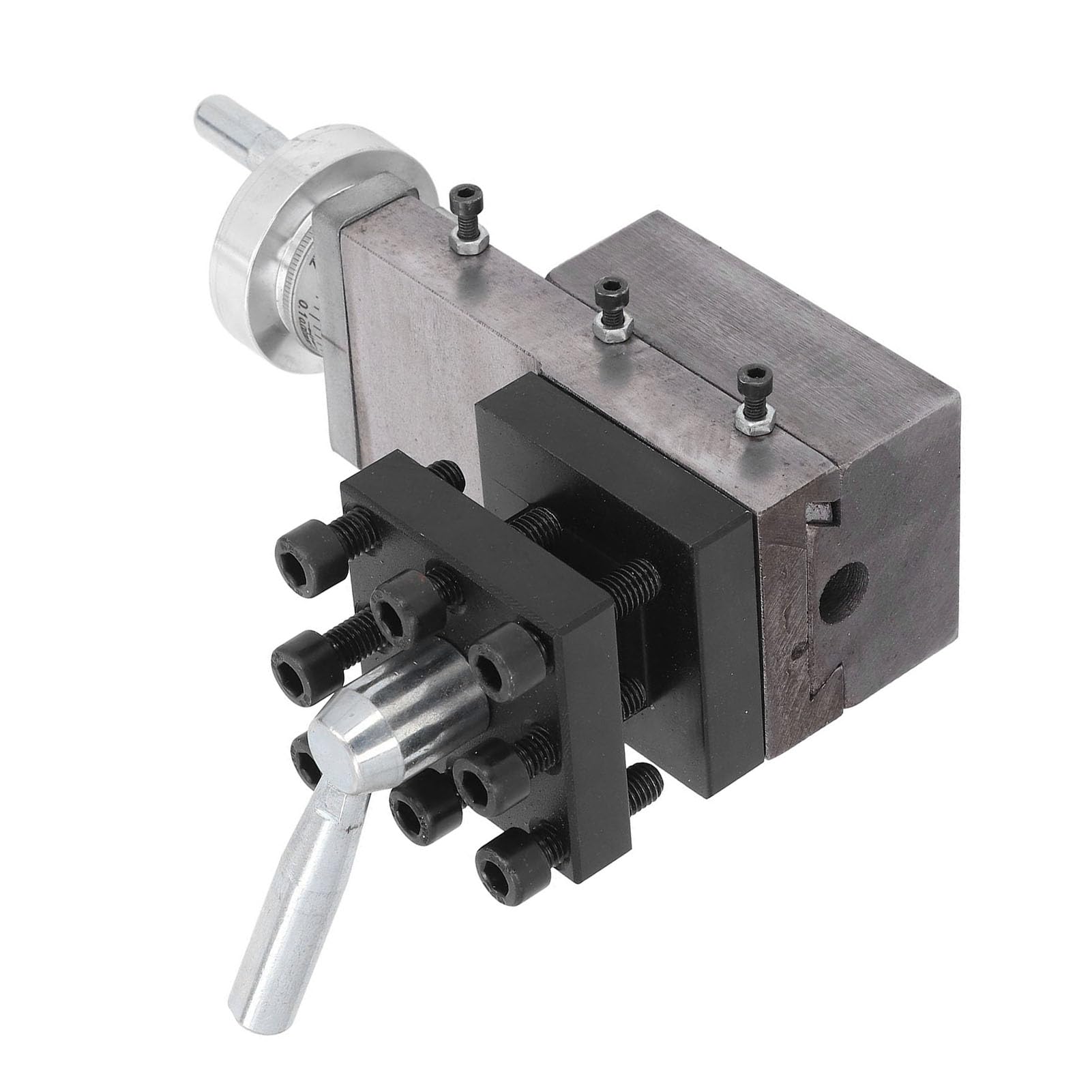 Generic Mini Tokarka Uchwyt na Narzędzia Imadło Trwałe Regulowane Narzędzie Słupek Suwak do MX 210 WM 210 220x750 żeliwo 60x60mm