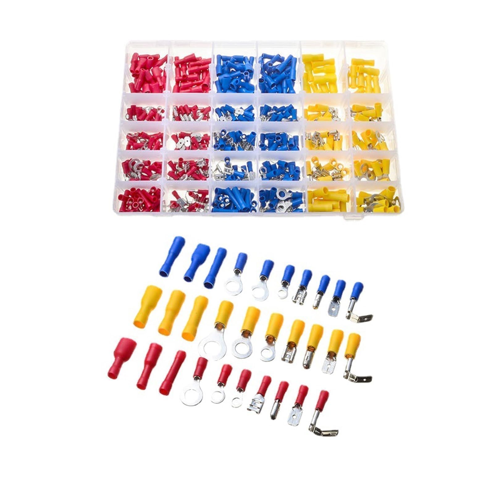480PCS Insulated Terminal Wire Connectors, Crimp connectors, Wire connectors, Ring Terminals and Bullet Connector - Image 3