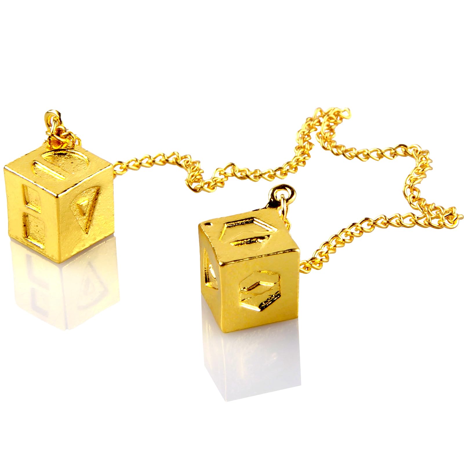 Sakerr Han Solo Lucky Charm Han Solo Dice Stainless Steel Gold Plated Han Solo Lucky Dice Lucky Bracelet Jewelry Lucky Dice Bracelet Car Accessories for Decoration Car Rearview Mirror