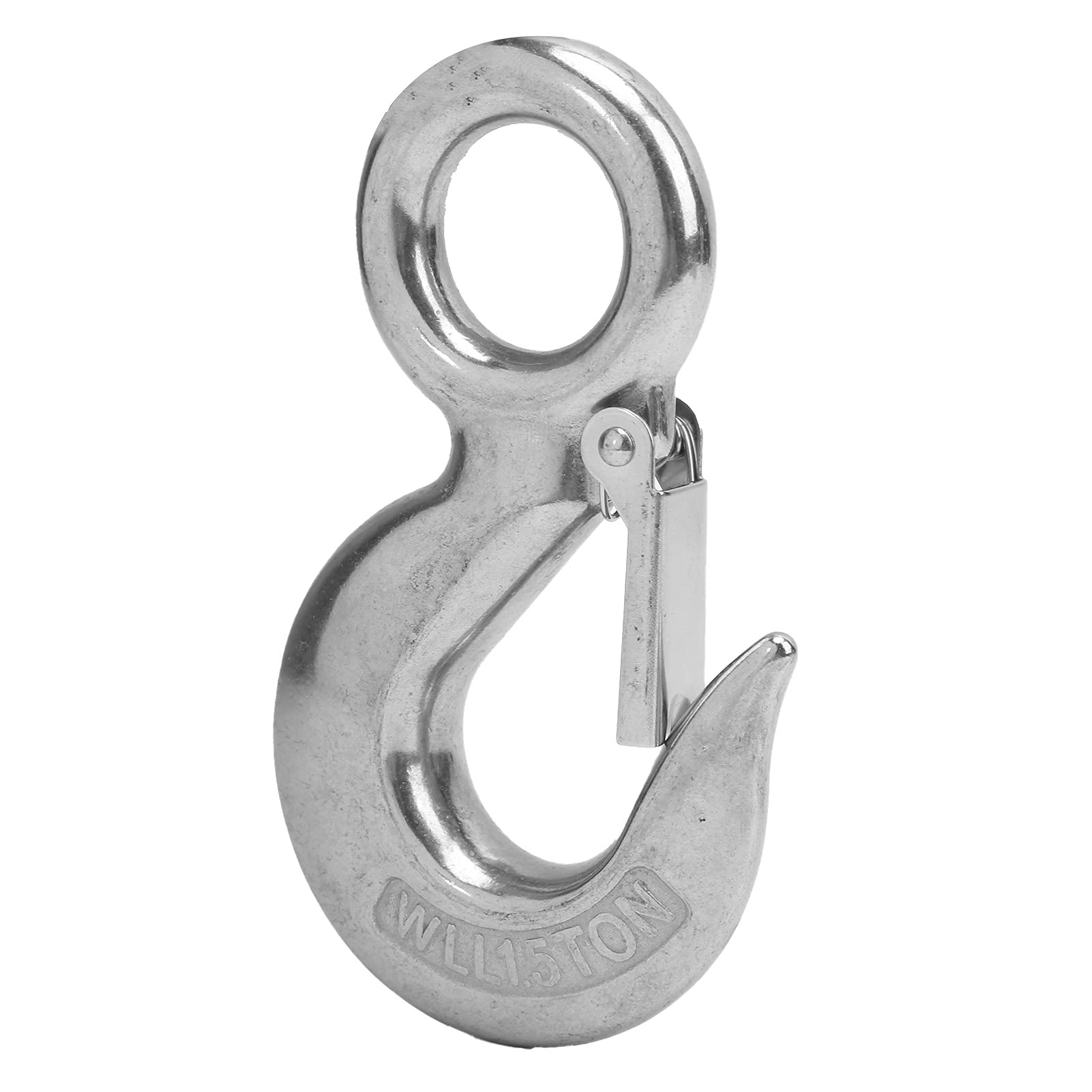 Stainless Steel 1.5 Tons Eye Slip Hoist Hook Marine Lifting Hook Suitable for Various Applications