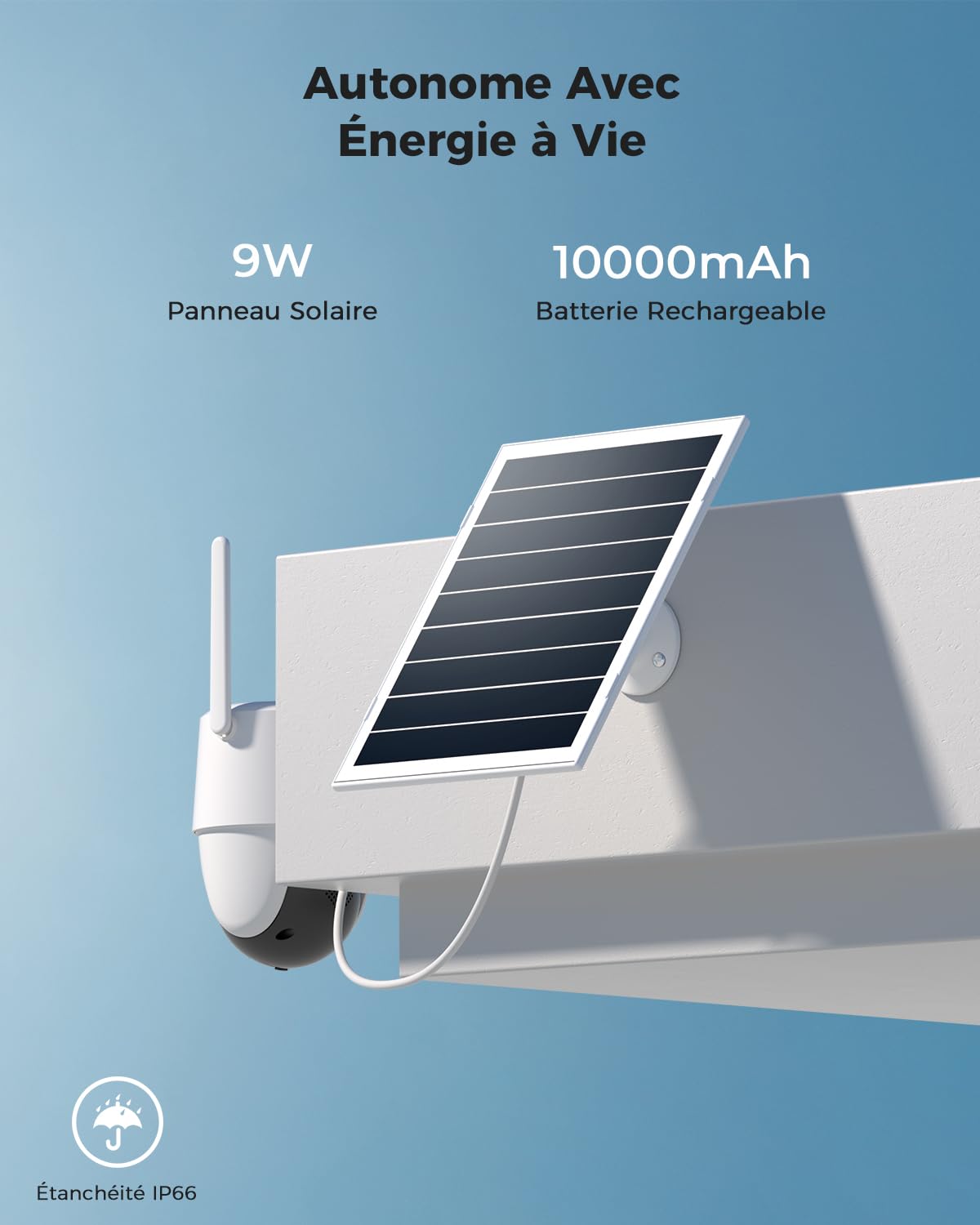 COCOCAM 24/7 Enregistrement AOV 4G Camera Surveillance Exterieur sans Fil