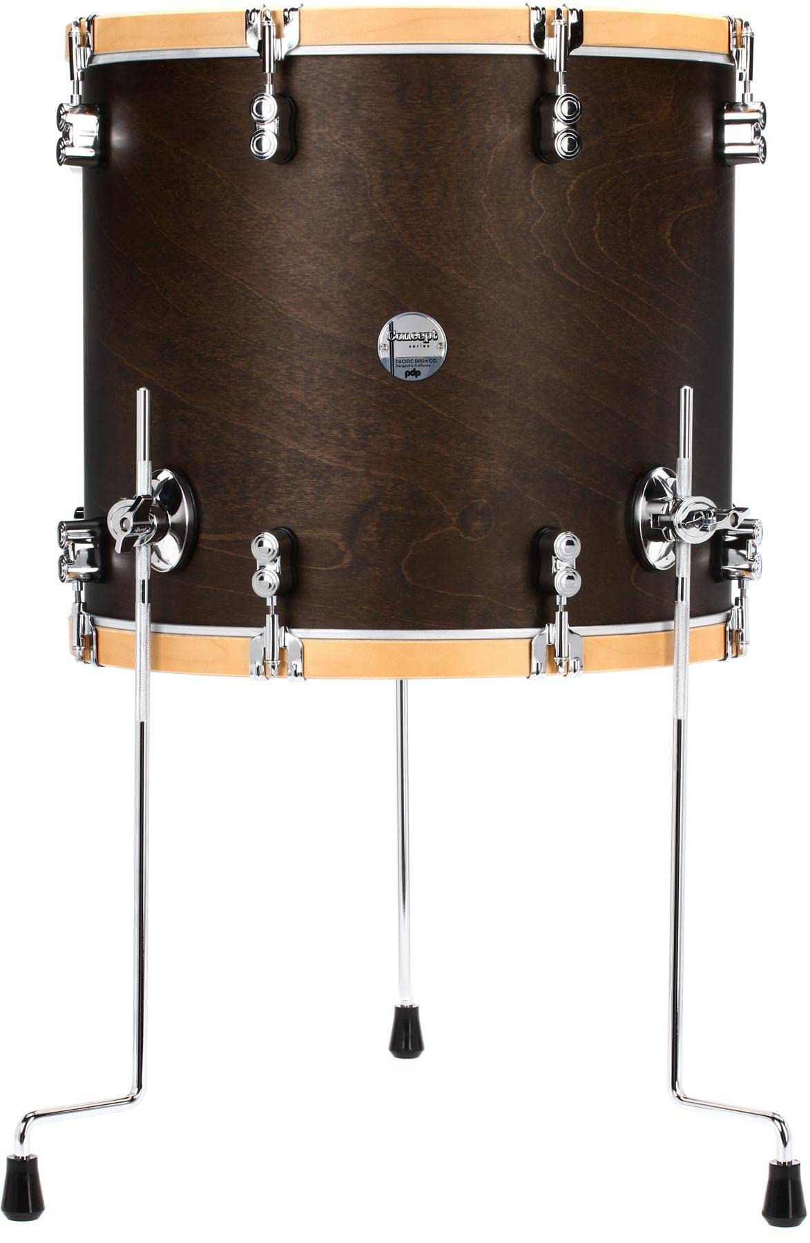 Pacific Drums & Percussion Add-Ons PDP Concept Classic, 16x18, Walnut/Natural Hoops Floor Tom (PDCC1618FTWN)