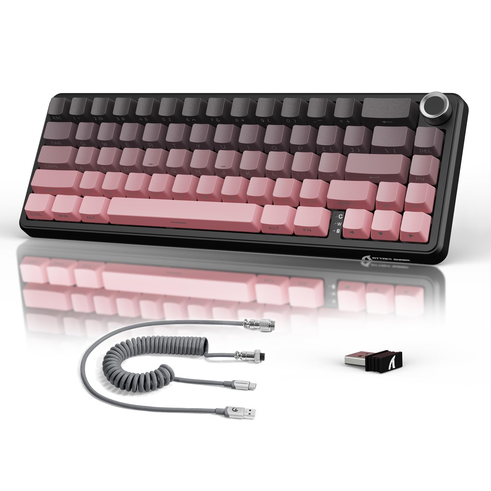 Amazon | ATTACK SHARK X66 ゲーミングキーボード トライーモード
