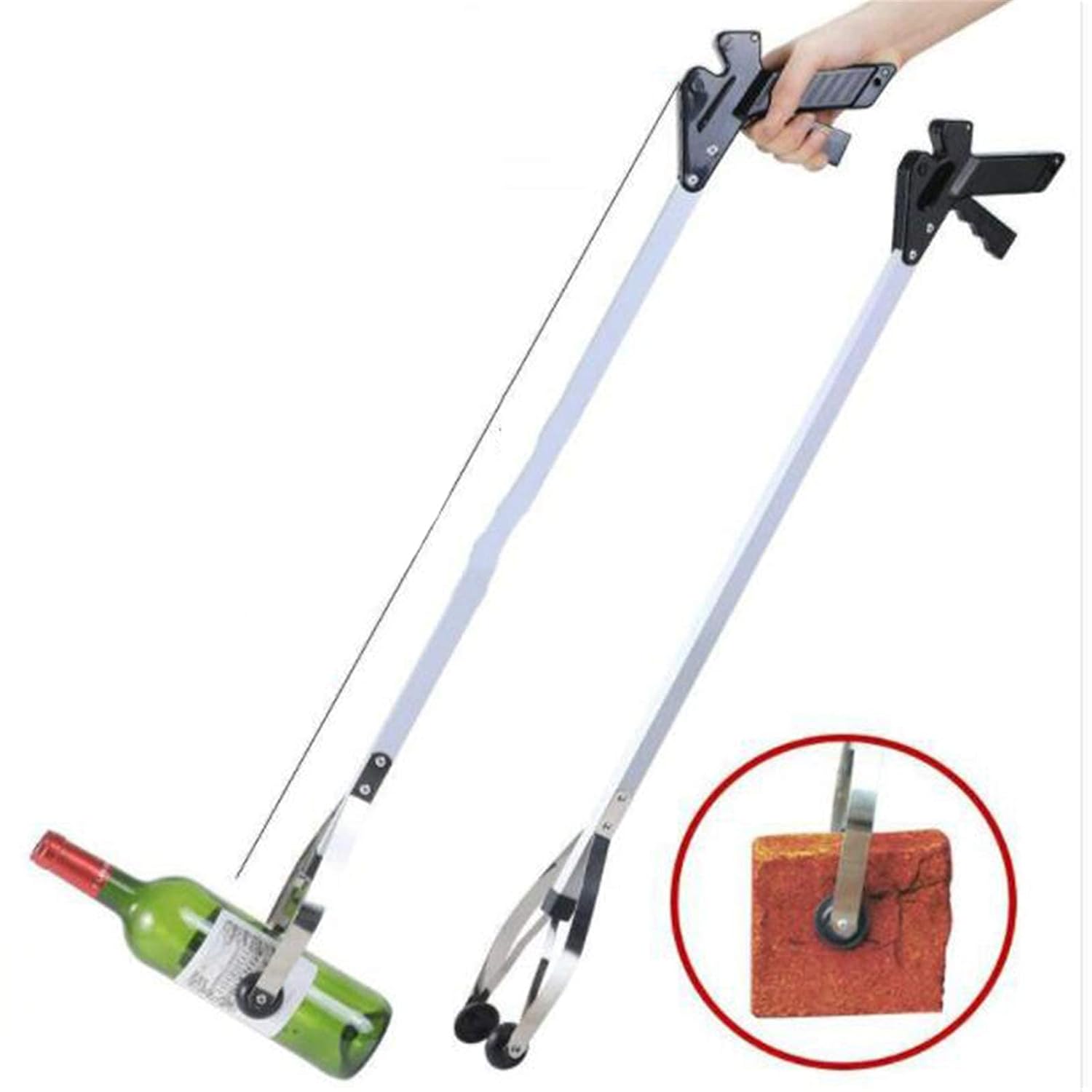 Tool Lightweight Aluminum Reaching Aid Long Arm Extender for Elderly, Litter Trash Picker, Garden Nabber