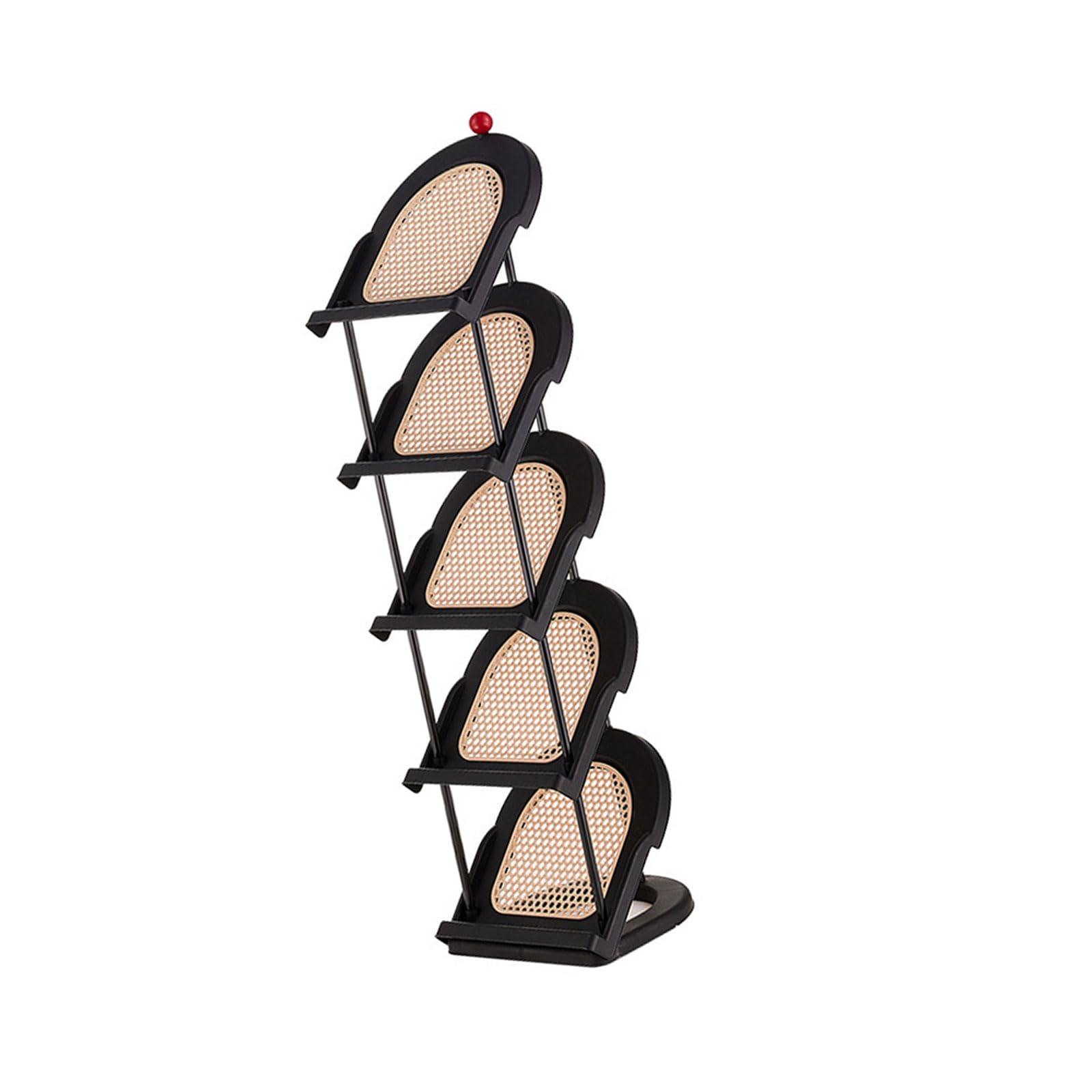 Nucelit Multi Layer Slanted Insert Design Footwear Rack Easy Access Organized Placement Solution Vertical Shoe Rack Angled Shoe