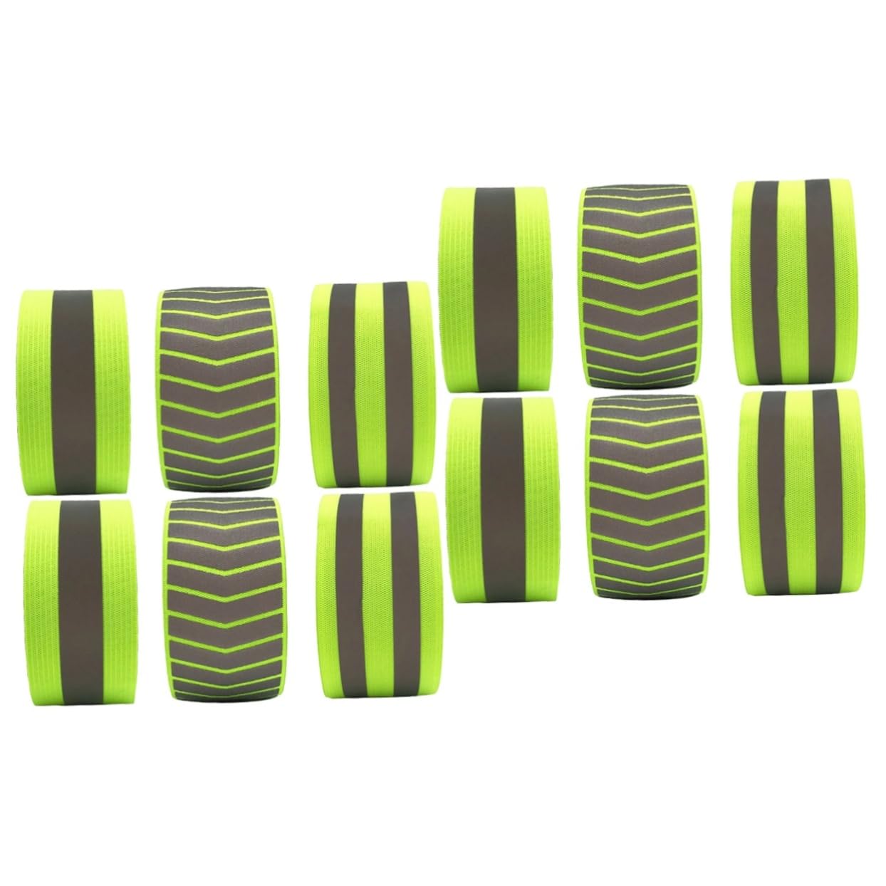 TOYANDONA Brazalete Reflectante Fluorescente Bandas Corredores Visibilidad Cinturón De Correr Deporte Pulseras Reflectantes Pulseras De Seguridad Green