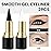 evpct 2Pcs Black White Gel Eyeliner Pencils Eye Black Face Paint Stick Lipstick Halloween Makeup Set Waterproof Smudge Proof Liquid Eyeliner Pen Crayon Smokey Eye delineador de ojos contra el agua