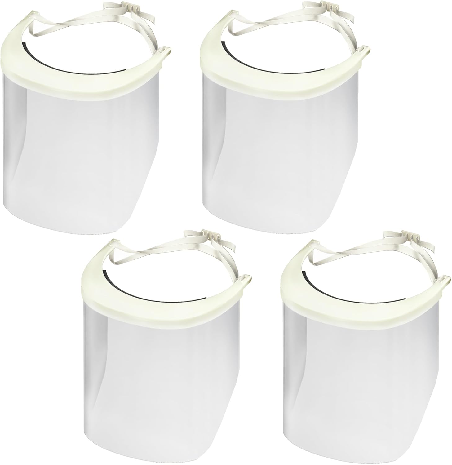 Azar Displays 224900 Premium Protective Face Shield with 180 degree Protection, 4-PACK