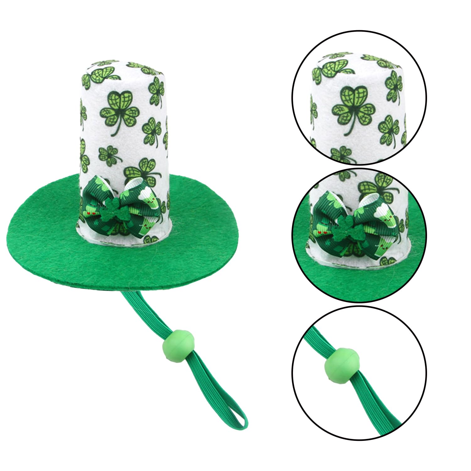 AOVNA Pet Hat Shamrock Dog Cap Cat Costume Shamrock Headband St. Patrick s Dog Clothes Pet Dress up Cosplay for Irish Party - Image 2