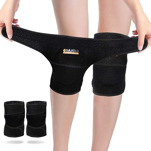 Rodilleras Goando protectoras, 1 par de almohadillas, rodilleras para bailar, voleibol, correr, senderismo, baloncesto, antideslizante,