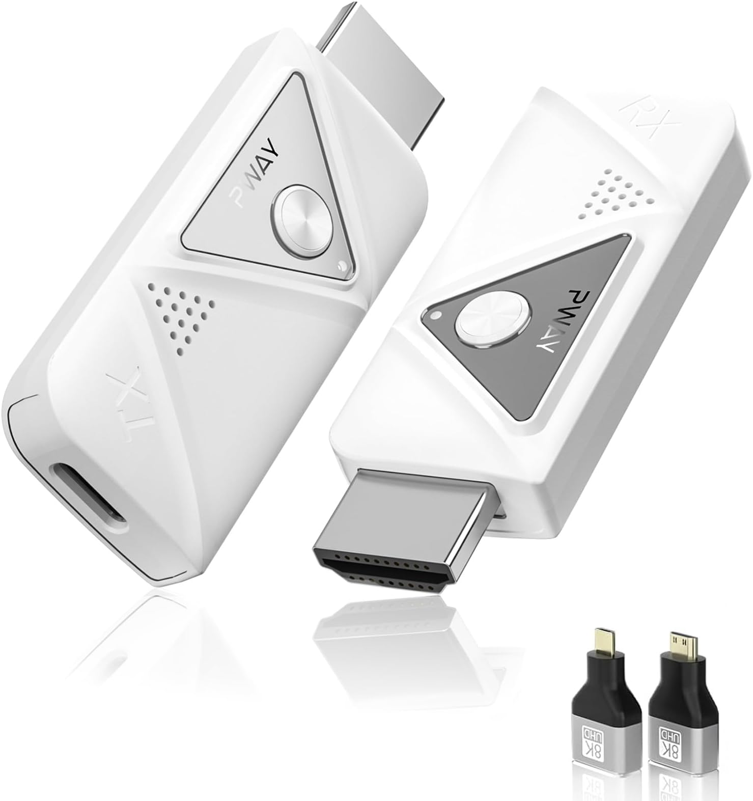 Wireless HDMI Transmitter and Receiver, Wireless HDMI 98FT/30M Kit, Transmission for TV Streaming, Meeting Streaming Video Audio Files from Laptop, PC to HDTV, Projector