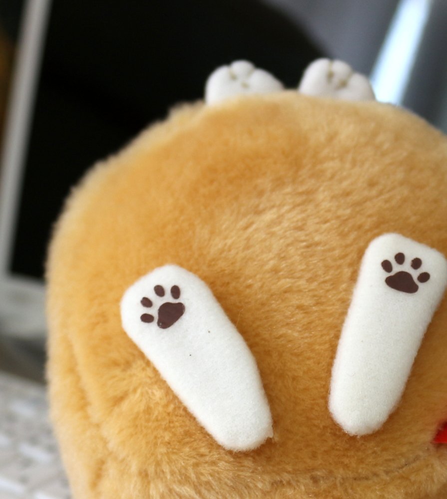 Amazon.co.jp: アミュファン ひげまんじゅうぬいぐるみ ふくにゃん