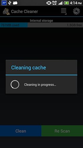 de cache limpador