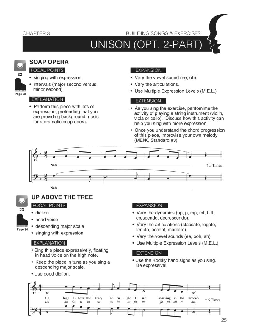 Choir builders chant +cd: Fundamental Vocal Techniques for Classroom and General Use