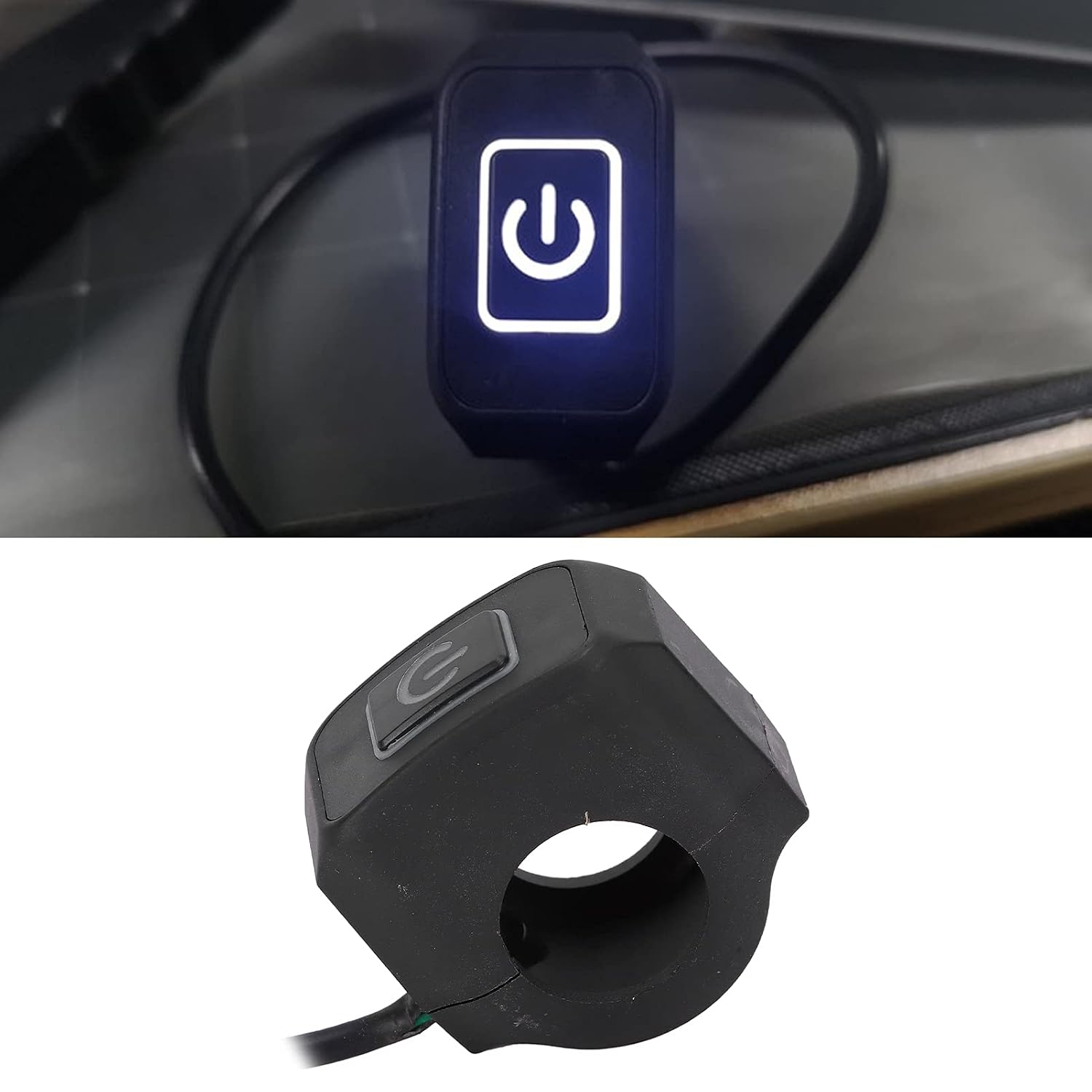 22mm Motorcycle Handlebar Switch Control Button, Universal Headlight Switch, ATV Horn Button, Motorcycle Light Switch
