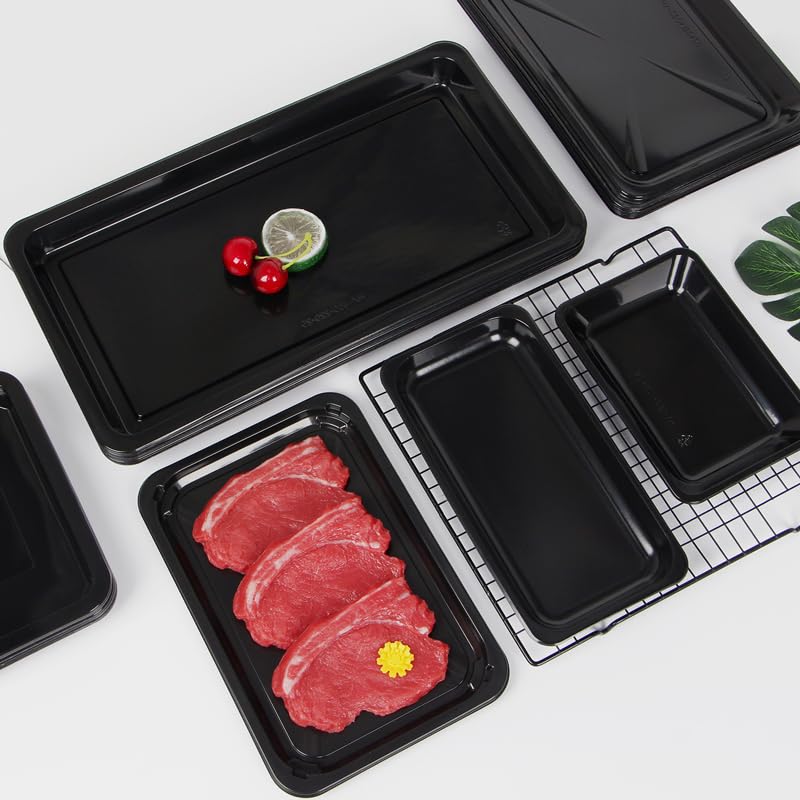 Amazon.co.jp: 使い捨てプレート家用商用スーパーマーケットで肉類魚