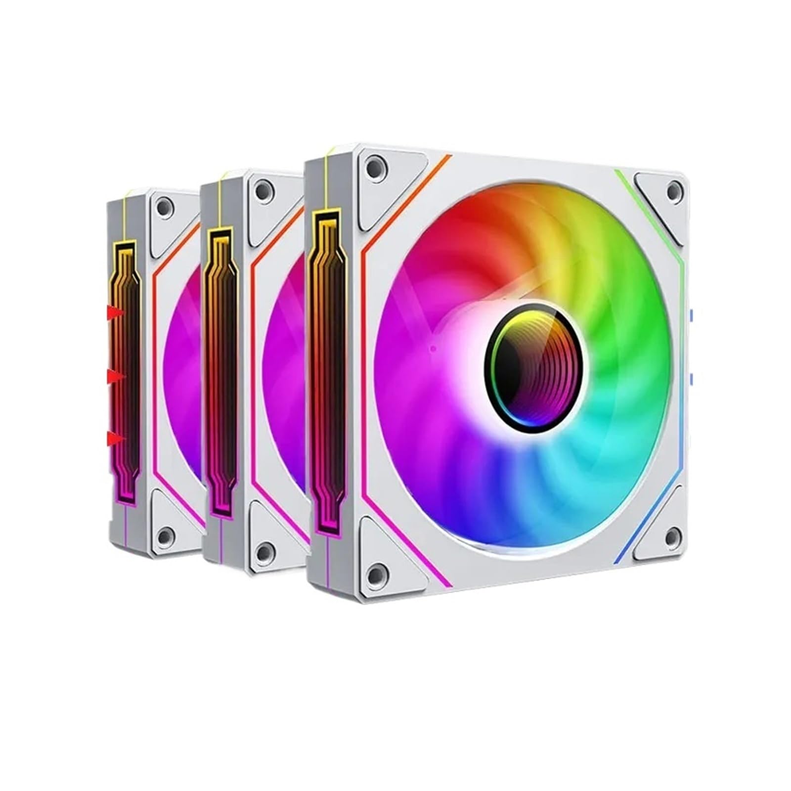 Ventilateur boîtier 92mm ARGB PWM finition soignée pour PC rig