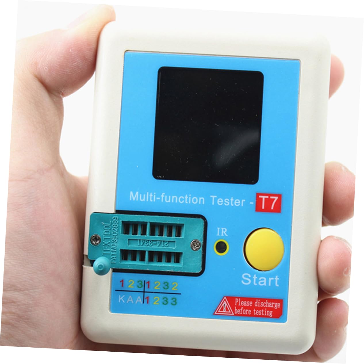 1pezzi Tester Induttanza Colori Misuratore e Capacità Per Componenti Elettronici Multi-