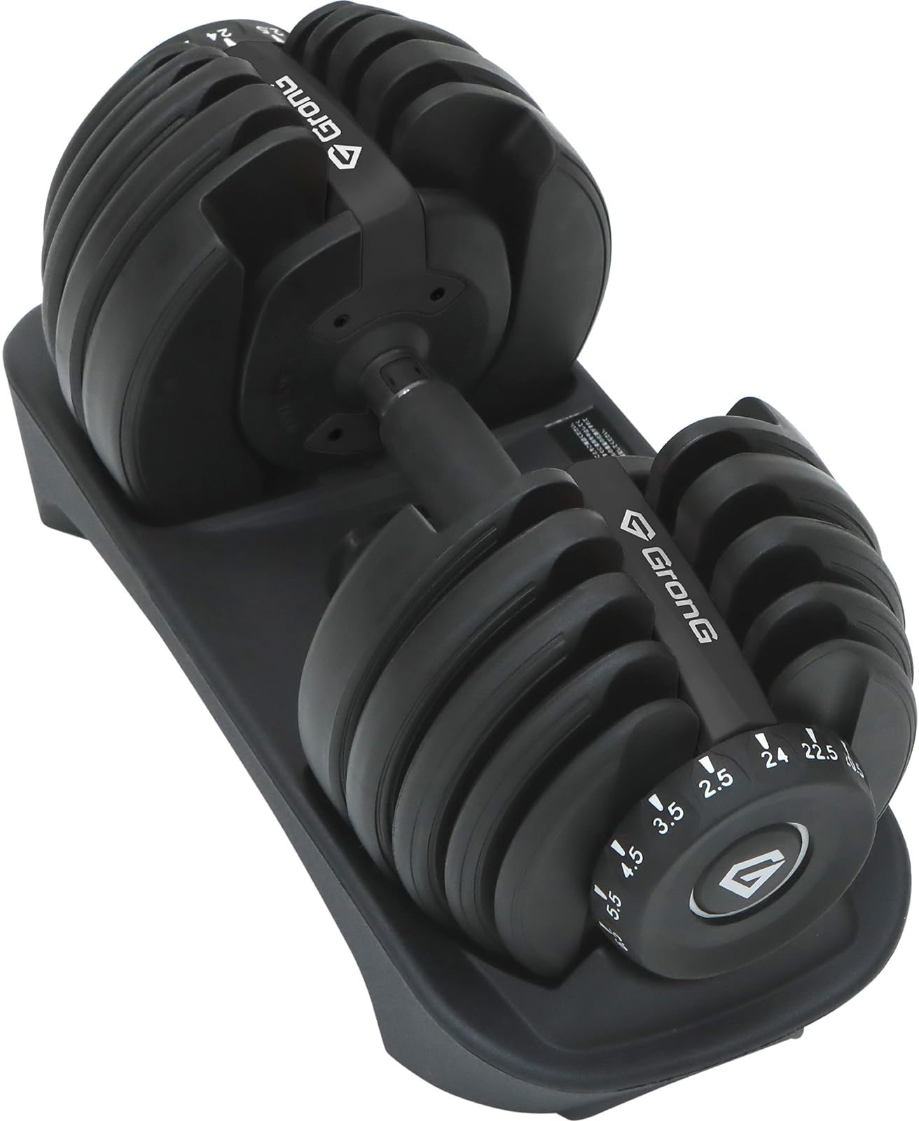 GronG 可変式ダンベル 24kg 本体 Amazon | グロング ダンベル 可変式 24kg 可変式ダンベル 15段階 簡単