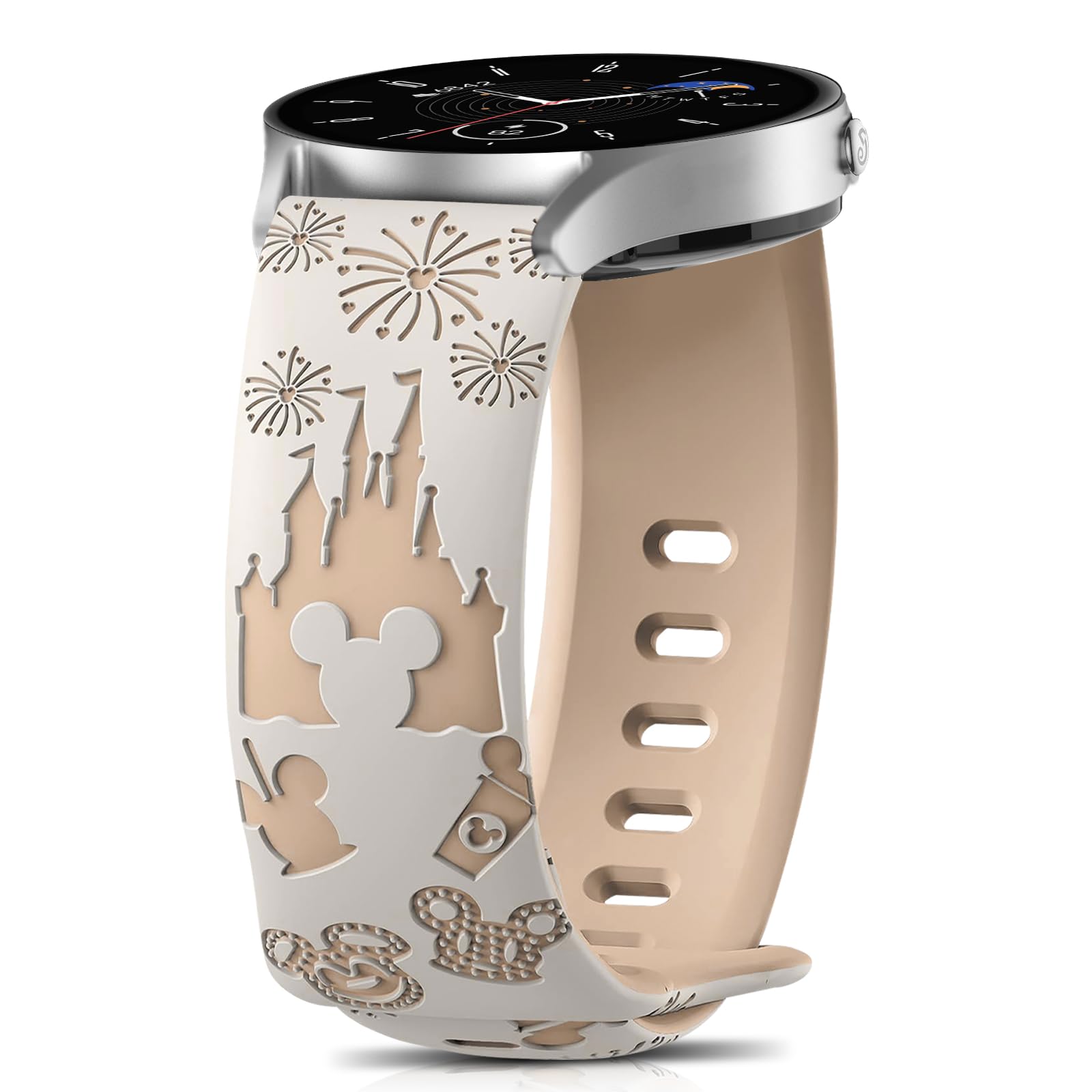20mm Correa Compatible con Amazfit GTR Mini/GTR/GTS 4/3/2e/2, Pulsera Reloj de Grabado Dibujos Animados, Mujer Silicona Deportiva Banda Correas para Amazfit Active 2/Bip 3/3 Pro