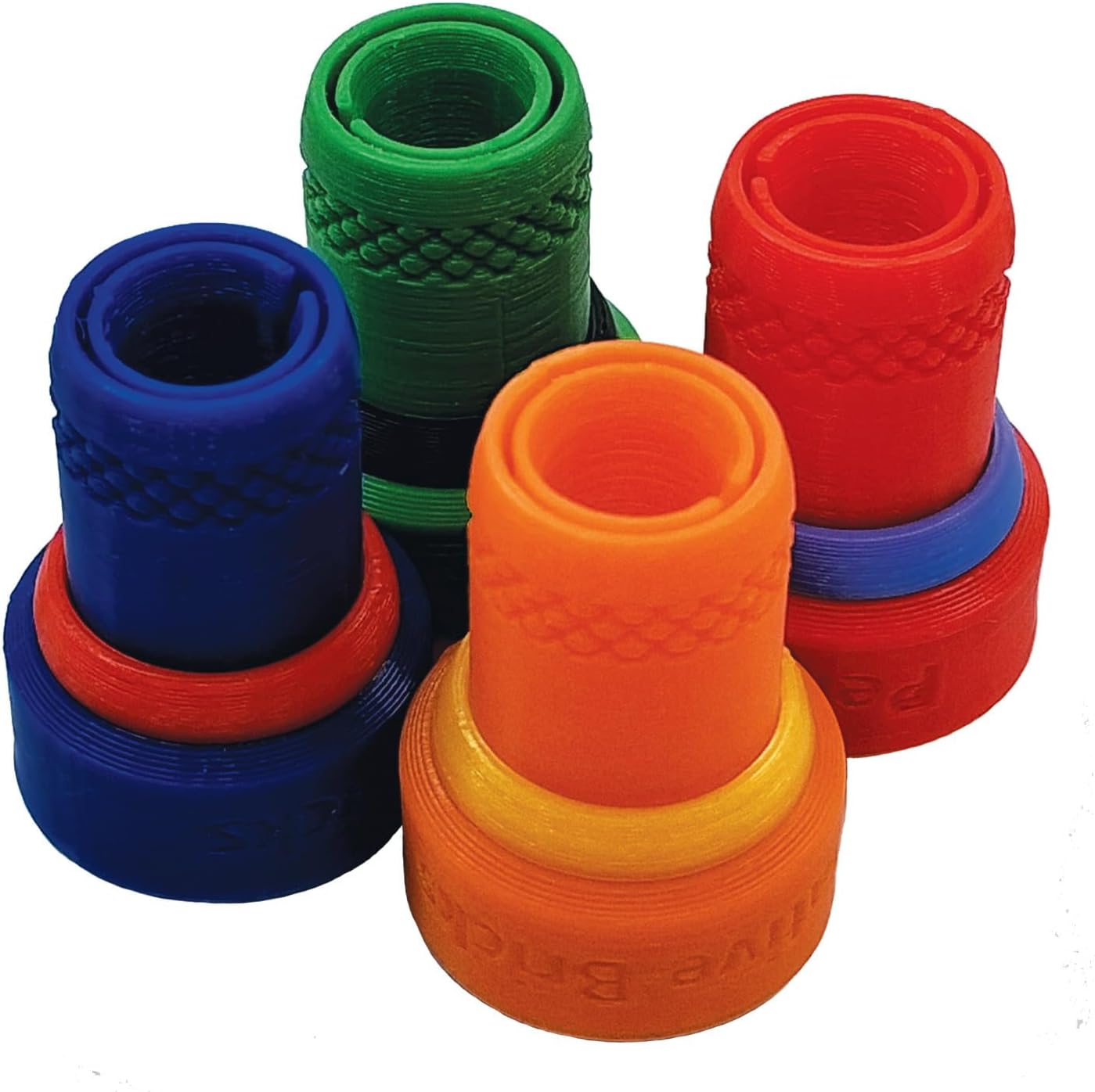 Minifigure Accessory Set, Pencil Toppers with Storage Tube, Assorted Colors