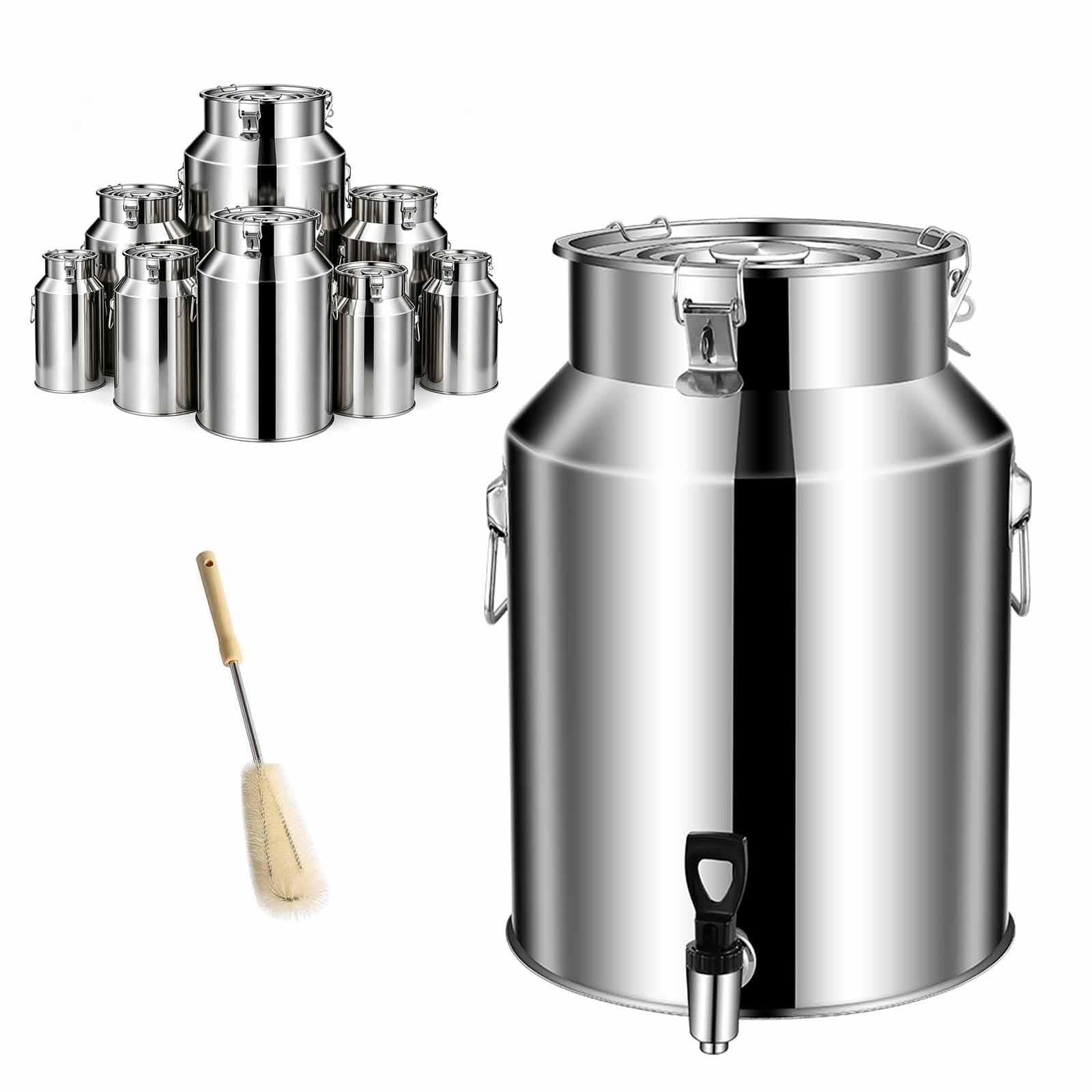 Jarra Para Leche De Acero Inoxidable Recipiente De Líquidos