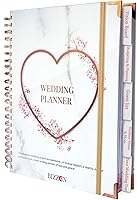 Vista 8 de Beautiful Bridal Wedding Planner - 9" x 11" Wedding Planner Book and Organizer with 5 Tabbed Sections, 144 Pages, Countdown Calendar, Metal Corners