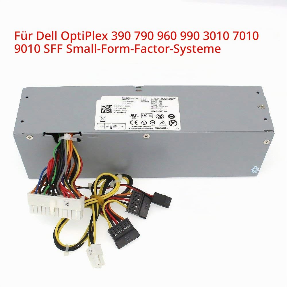 S-Union 240W Netzteil für Dell Optiplex 390 790 960 990 3010 7010 9010,Nur für Small Form Factor SFF H240AS-00 H240AS-01 H240ES-00 D240ES-00 AC240AS-00 3WN11 PH3C2 2TXYM 709MT