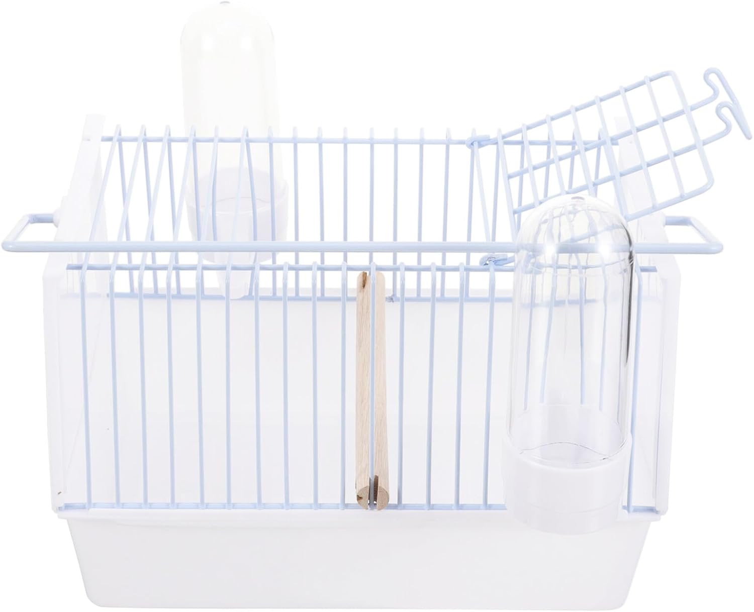 Toyvian Portable Small Bird Carrier Cage with Handle Lightweight Wire Parrot Carrying Cage for Travel Hiking Camping Trips
